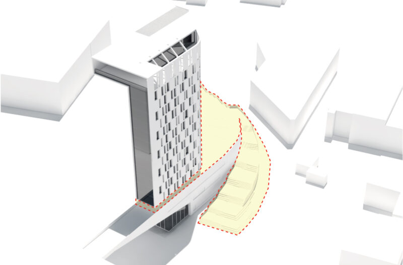 Hafenturm Linz Außenräume