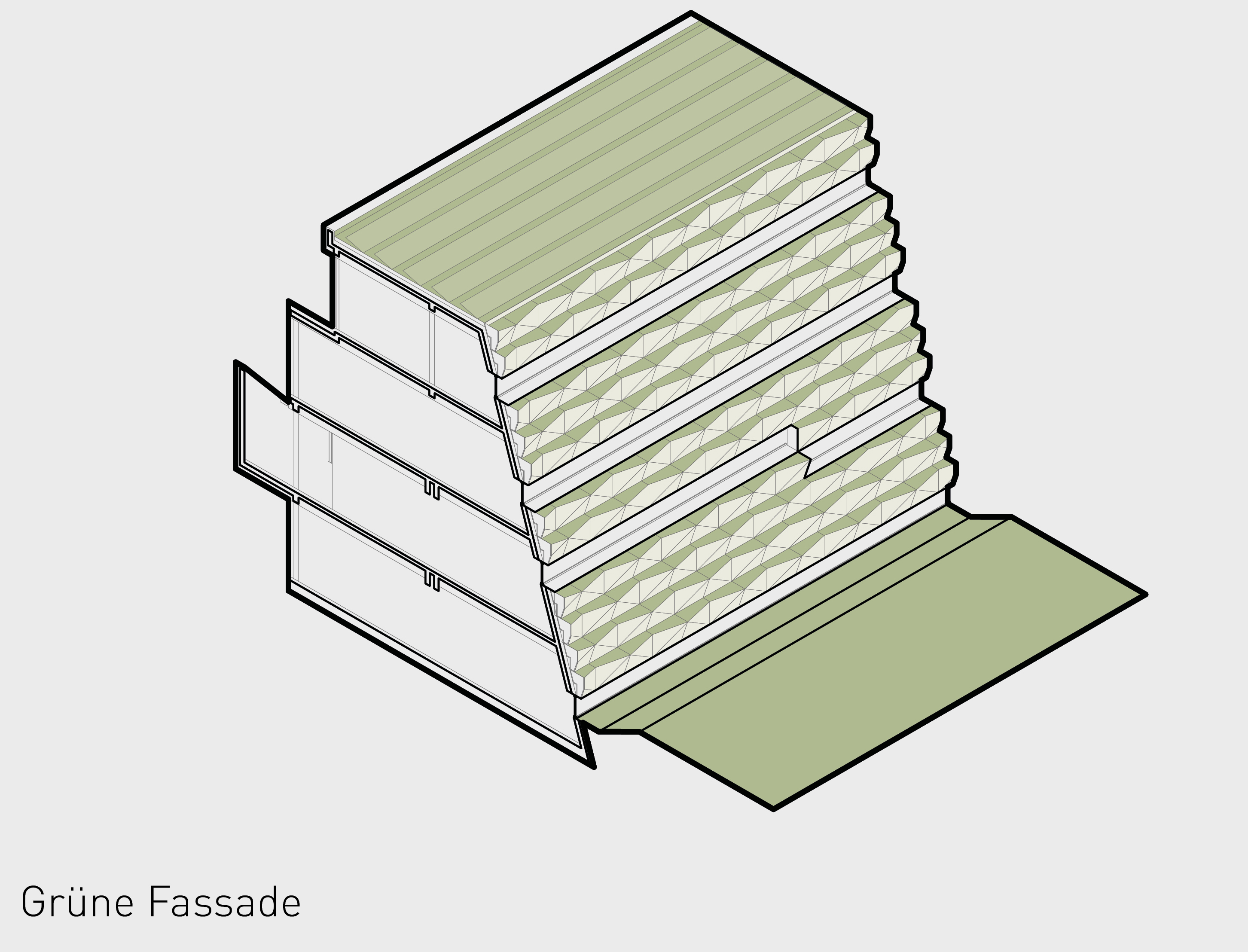 Gruene fassade