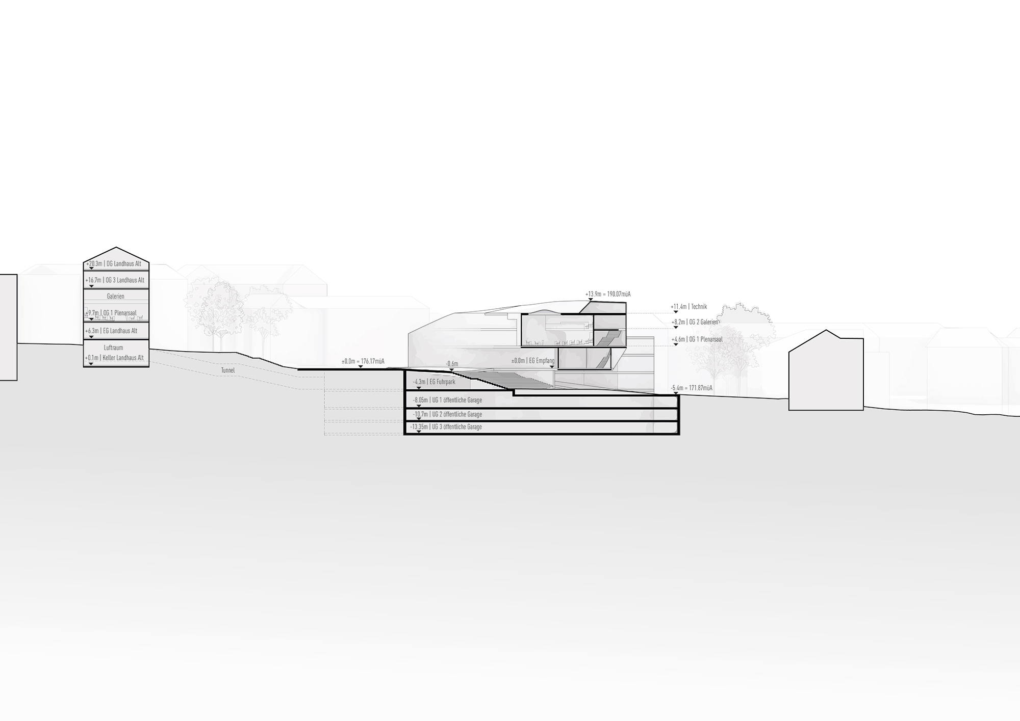 Landhausviertel Eisenstadt 270202 Schnitt Baustufe2 web