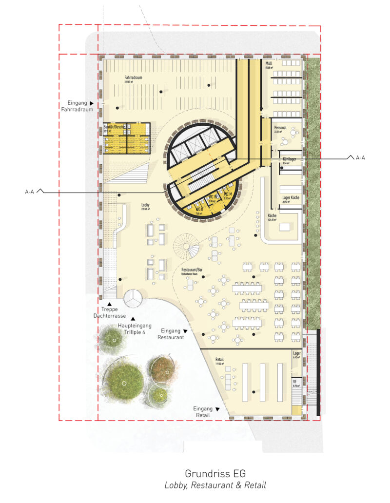 Pxt trlllple bauplatz 4 Grundrisse UG2 UG1 EG OG1 01 web
